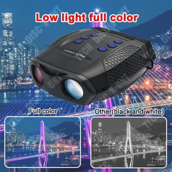 TD® 4K Ultra Clear Night Vision Goggles Full Color Night Vision 8x zoom Helsvart synlighet upp till 600 meter