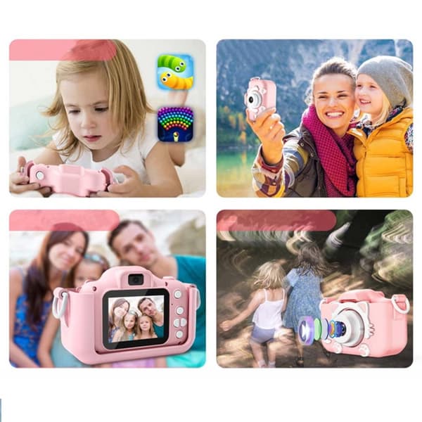 Digitalkamera för Barn Katt Rosa