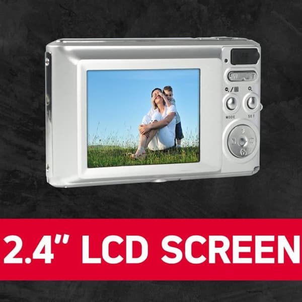 AGFA PHOTO Realishot DC5500 - Kompakt digitalkamera, 24 MP, 2,4'' LCD, 8x digital zoom, Litiumbatteri - Silver