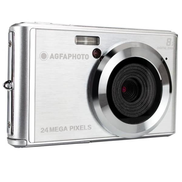 AGFA PHOTO Realishot DC5500 - Kompakt digitalkamera, 24 MP, 2,4'' LCD, 8x digital zoom, Litiumbatteri - Silver