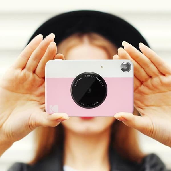 Instant Print Camera - KODAK - Printomatic - Rosa - Zink Sticker Paper 5x7,6cm