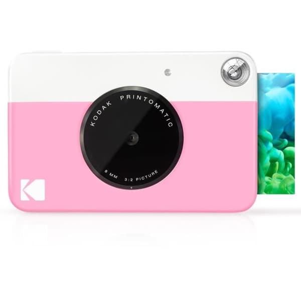 Instant Print Camera - KODAK - Printomatic - Rosa - Zink Sticker Paper 5x7,6cm