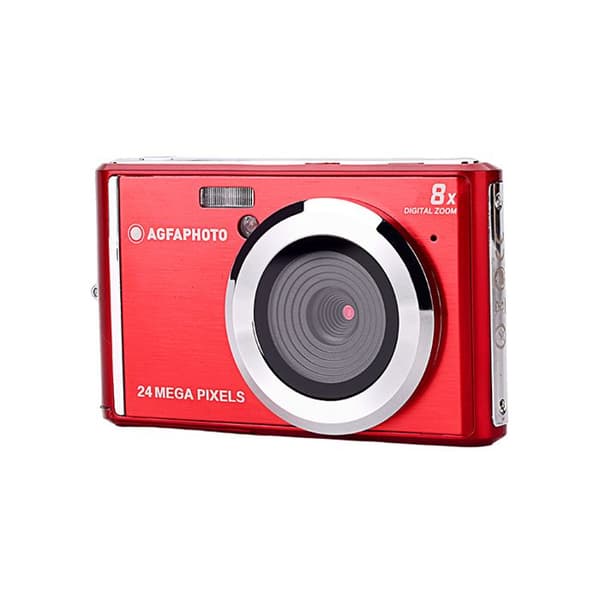 AGFA PHOTO Realishot DC5500 - Kompakt Digitalkamera, 24 MP, 2.4'' LCD, 8x Digitalzoom, Lithium-Batterie - Röd