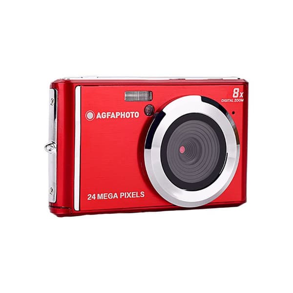 AGFA PHOTO Realishot DC5500 - Kompakt Digitalkamera, 24 MP, 2.4'' LCD, 8x Digitalzoom, Lithium-Batterie - Röd