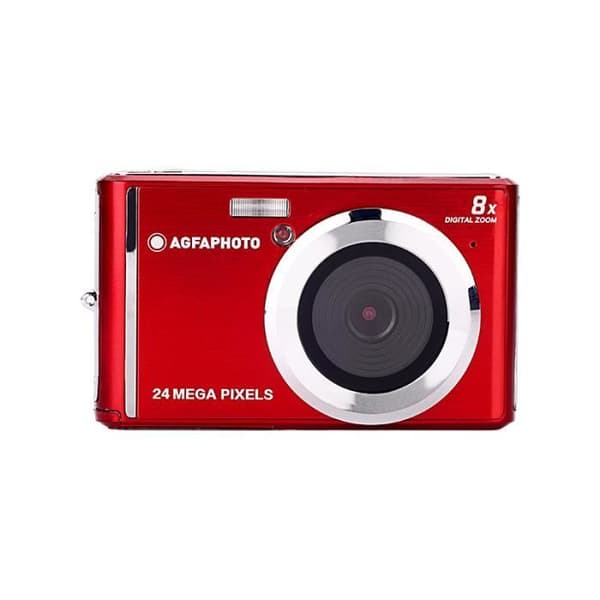 AGFA PHOTO Realishot DC5500 - Kompakt Digitalkamera, 24 MP, 2.4'' LCD, 8x Digitalzoom, Lithium-Batterie - Röd