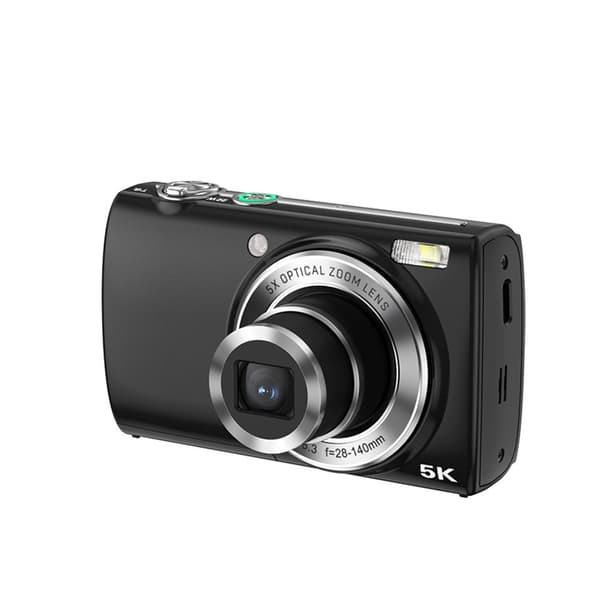 INF Fang enhver detalje med det digitale kamera med 5X optisk zoom Sort