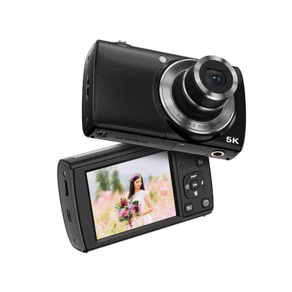 INF Fang hver detalje med det digitale kamera med 5X optisk zoom Sort
