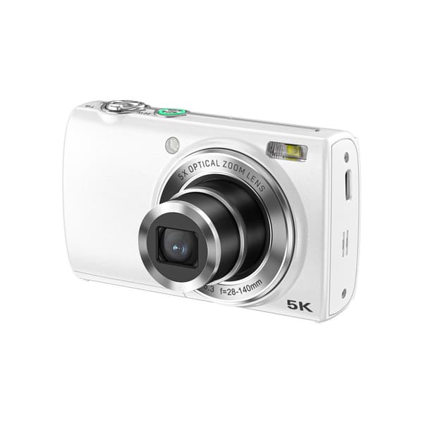 INF Fang enhver detalje med det digitale kamera med 5X optisk zoom Hvid