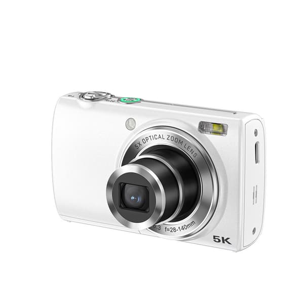 INF Fang enhver detalje med det digitale kamera med 5X optisk zoom Hvid