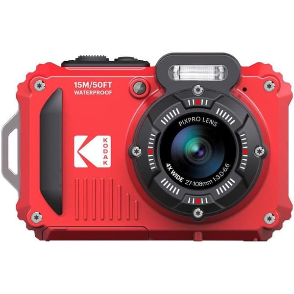Kodak Pixpro WPZ2 vattentät kompaktkamera Röd - 0819900014020 Röd
