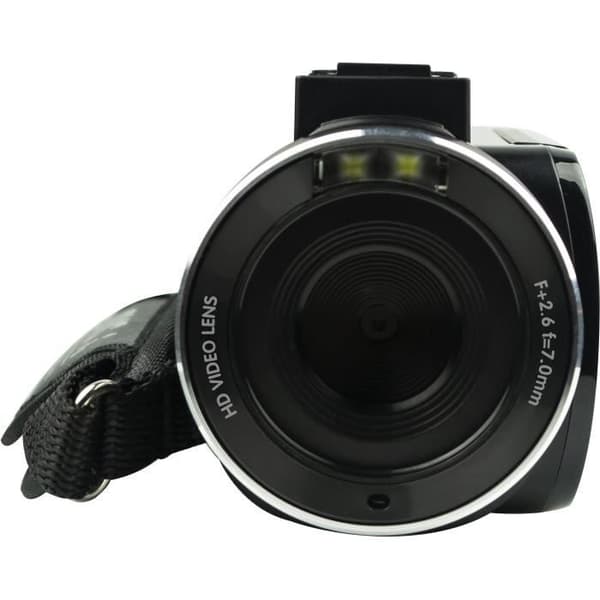 AGFA PHOTO CC2700 svart videokamera - 3,0'' pekskärm - 2,7K - DIS elektronisk stabilisering