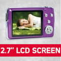 Miniatyrbild 5 av 6: AGFA PHOTO Realishot DC8200 - Kompakt digitalkamera 18MP, Full HD-video, LCD 2.7'', 8X zoom, 16GB SD-kort - Lila