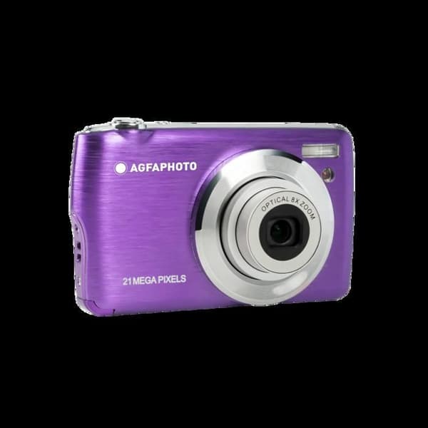 AGFA PHOTO Realishot DC8200 - Kompakt digitalkamera 18MP, Full HD-video, LCD 2.7'', 8X zoom, 16GB SD-kort - Lila
