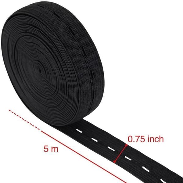 Outus 2-pack elastiska band för 10 m spole med knapphål - Outus-Elastic-01