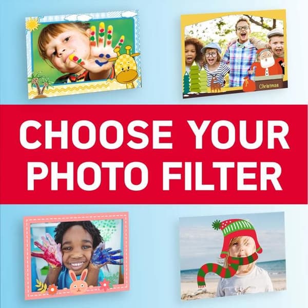 AGFA PHOTO Realikids Cam 2 - Barnkamera, Foto, Video, Selfie, LCD-skärm 3,5'', Foto-filter, Litiumbatteri - Blå