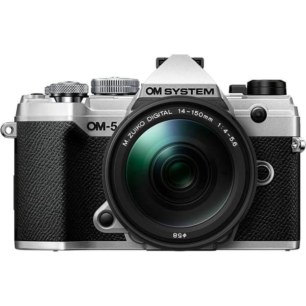 Hybridkamera - OM System - OM-5 - Silver - Objektiv 14-150mm - Väderbeständig