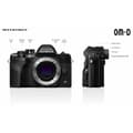 Miniatyrbild 3 av 3: Olympia E-M10 Mark IV spegellös kamerahus Svart