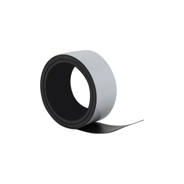 first4magnets 50 x 0,76 mm x 5 m Mjuk magnetisk etikettrulle med torrraderingsyta Vit