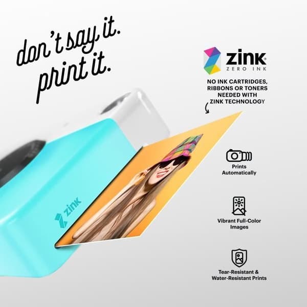 Instant Print Camera - Kodak - Printomatic - 10 MP - Stänksäker - Blå