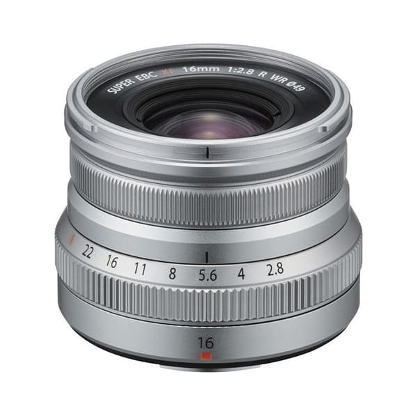 Fujifilm för hybridobjektiv Fujinon XF 16mm f/2.8 R WR silver