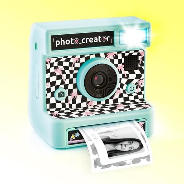 Canal Toys - Retro Instant Print Kamera - 4 ruller papir inklusive 1 klistermærke, tuscher og klistermærker - CLK 019