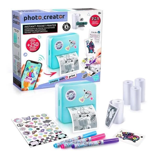 Canal Toys - Photo Creator Instant Pocket Printer - Termisk och ekonomisk utskrift - CLK 017