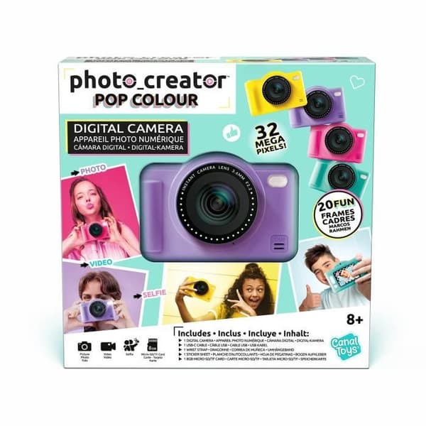Canal Toys - Photo Creator - Pop-digikamera. väri violetti - sisältää 32 Gt:n SD-kortin
