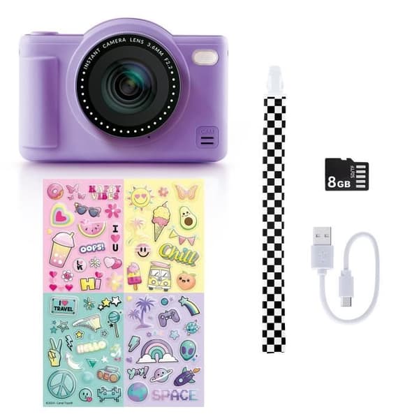 Canal Toys - Photo Creator - Pop-digikamera. väri violetti - sisältää 32 Gt:n SD-kortin