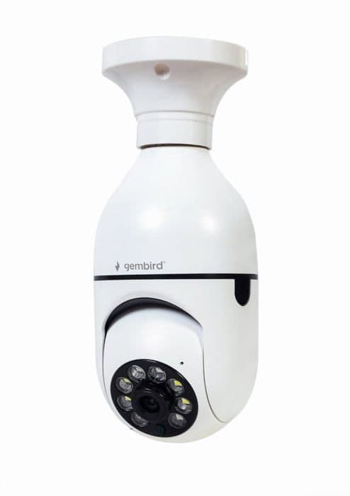 Gembird elektronisk kamera - TSL-CAM-WRHD-01 - Smart Home WiFi-kamera, 355°drehbar, E27,1080p,weiÃ