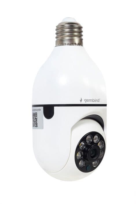 Gembird elektronisk kamera - TSL-CAM-WRHD-01 - Smart Home WiFi-kamera, 355°drehbar, E27,1080p,weiÃ