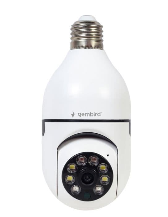 Gembird elektronisk kamera - TSL-CAM-WRHD-01 - Smart Home WiFi-kamera, 355°drehbar, E27,1080p,weiÃ