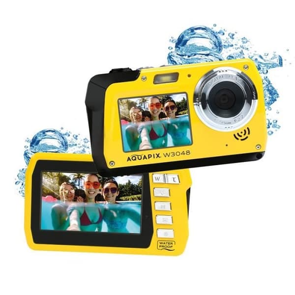 Undervattens digitalkamera - EASYPIX - W3048 - 13MP - Vattentålig upp till 3m - Dubbel skärm
