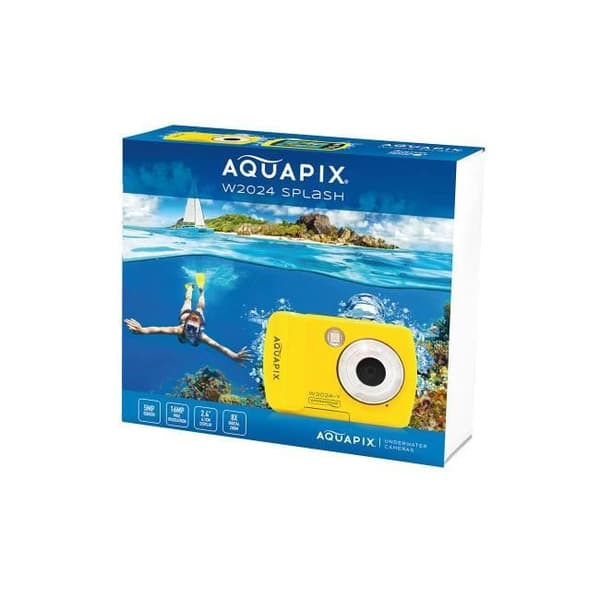 EASYPIX W2024 "Splash" gul digital undervattenskamera HD 9,2 cm