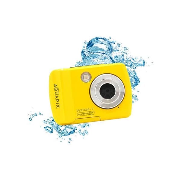 EASYPIX W2024 "Splash" gul digital undervattenskamera HD 9,2 cm Gul
