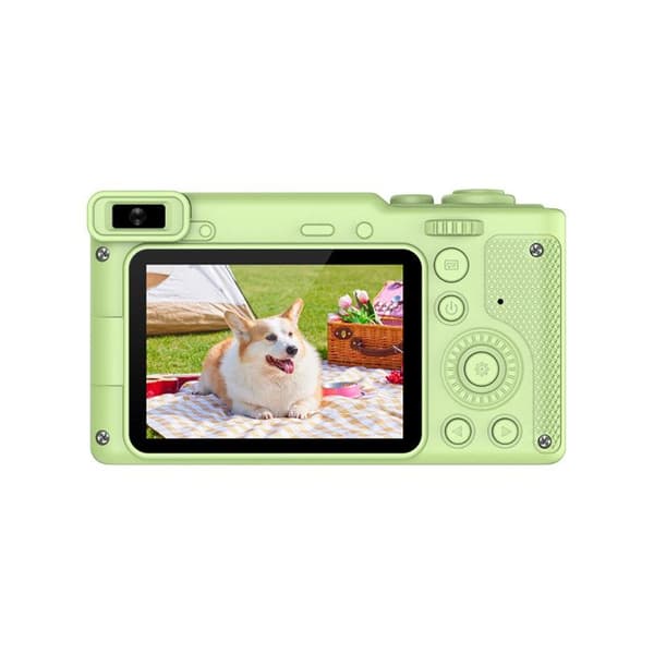 Digital kamera Insteen 50 MP Video 4K med ljusgrönt stativ