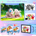 Pikkukuva 5 / 7: Lollanda Kids -kamera 2,4 tuuman HD-näytöllä, 1080P, musteton suoratulostus, suodattimet, värikynät, turvallinen, luova 3-12 vuoden ajan