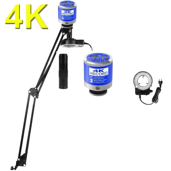 Elektronisk Digital Mikroskop Kamera, 150X Forstørrelse, 4K Videooptagelse,4K Type-c Kamera Sæt