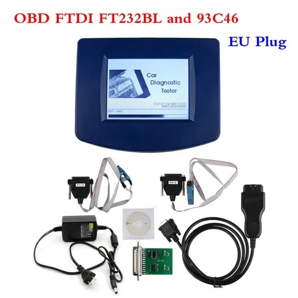 Digiprog3, Fullständig uppsättning OBD-version, Original CPU FTDI CHP, OBD FTDI EU-kontakt