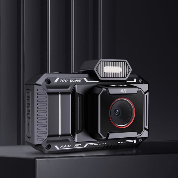 INF Fang minner med 4K digitalkamera Sort