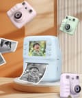 Miniatyrbillede 10 af 10: Lollanda 1080P digitalkamera til børn – direkte udskrivning, med 32 GB hukommelseskort og fotopapir, lang batterilevetid, bærbar og nem at bruge
