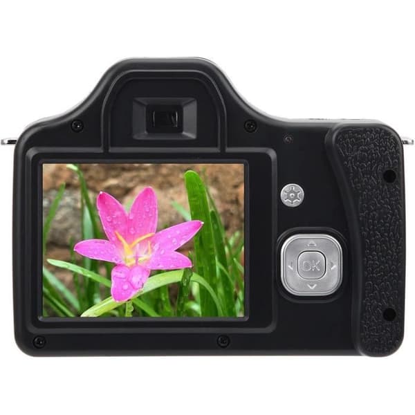 Lazimin Digital Kamera med 18X zoom, 3,0 tum HD LCD-skärm SLR Videokamera, Bärbar Långdistansträning, Mikrofon