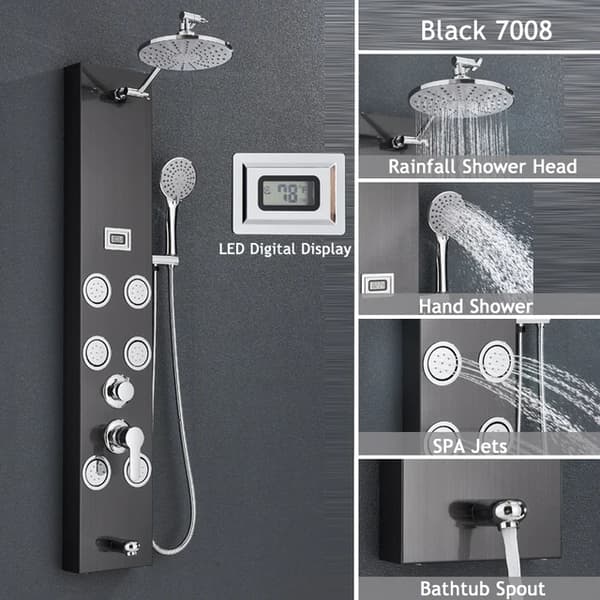Brusepanel, Vandfaldsregn, Digitalt Display