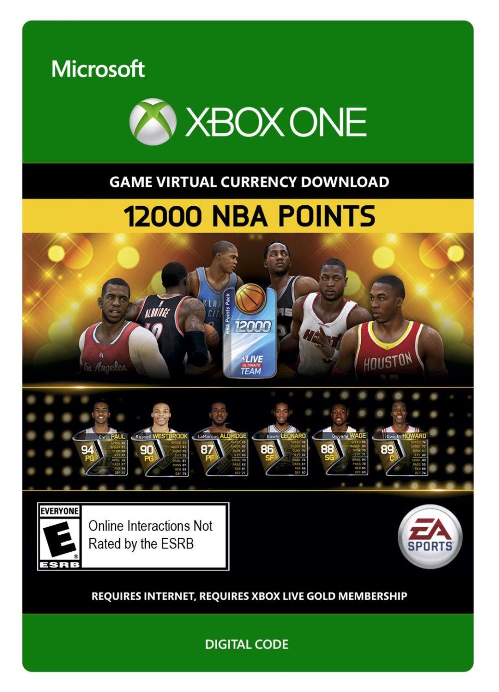 EA SPORTS NBA LIVE 15 - 12,000 NBA Points