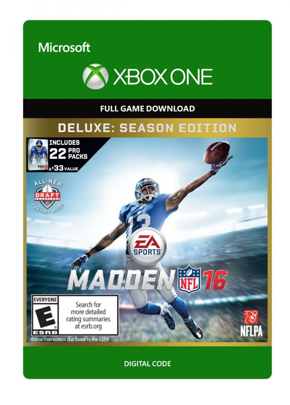 EA SPORTS MADDEN NFL® 16 DELUXE: SEASON EDITION
