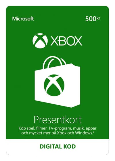 Microsoft Xbox Live Gift Card Sverige 500 SEK