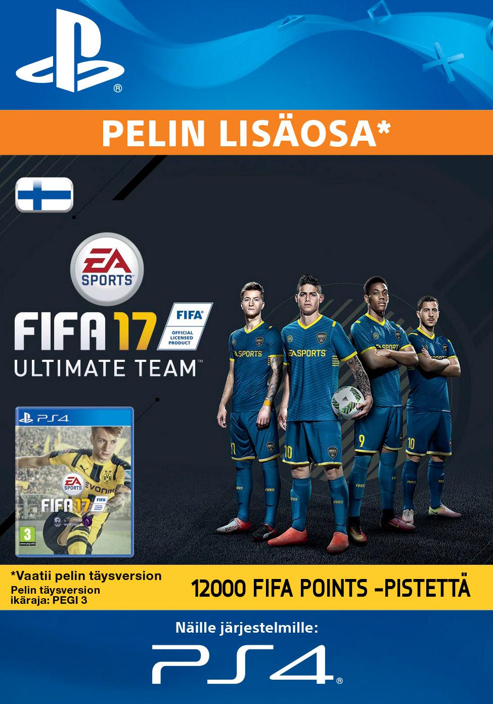 12000 FIFA 17 Points -pisteen paketti (FI)