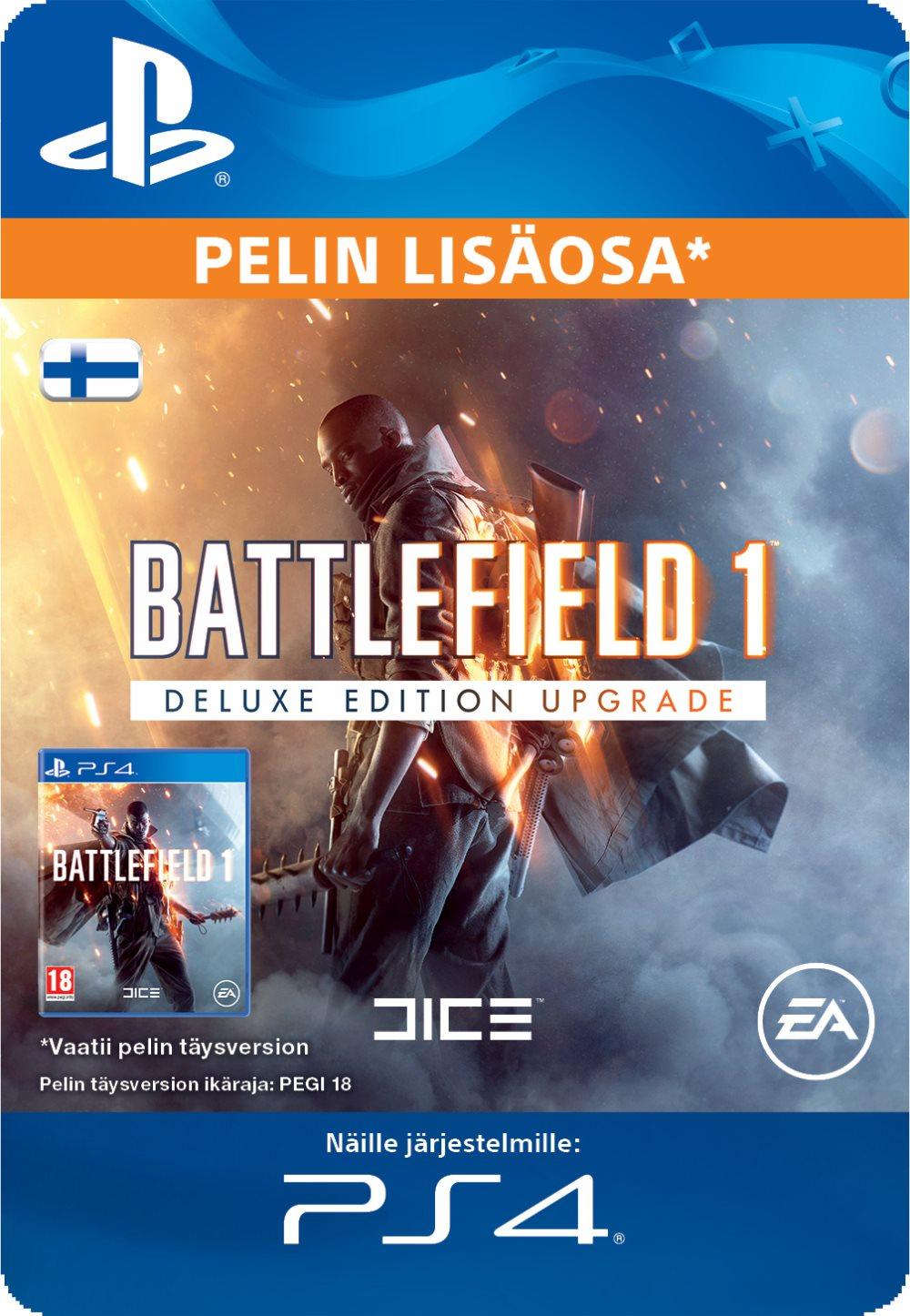 Battlefield 1 Deluxe Editionin sisältö (FI)