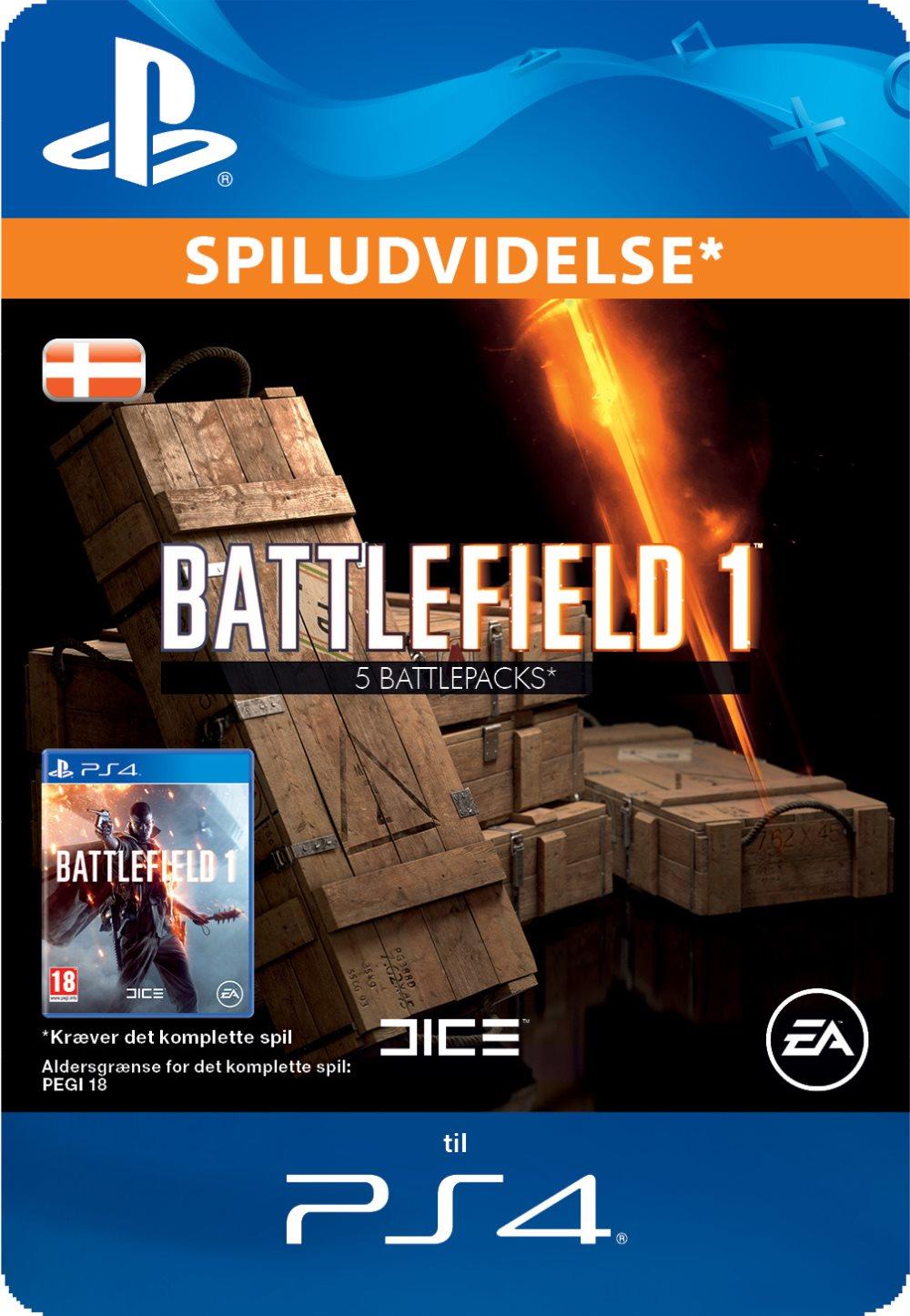 Battlefield 1 Battlepacks x 5 (DK)