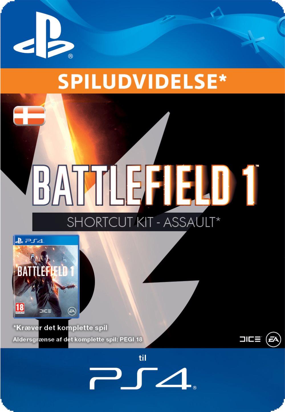 Battlefield 1 Shortcut Kit: Assault-pakke (DK)