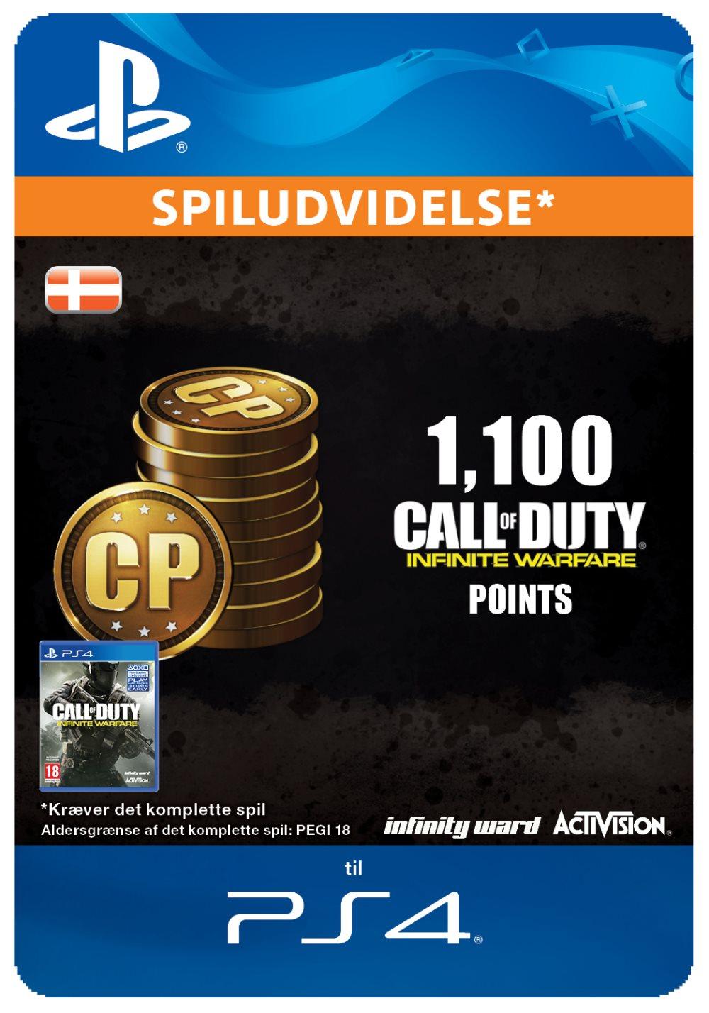 1100 Call of Duty®: Infinite Warfare Points (DK)